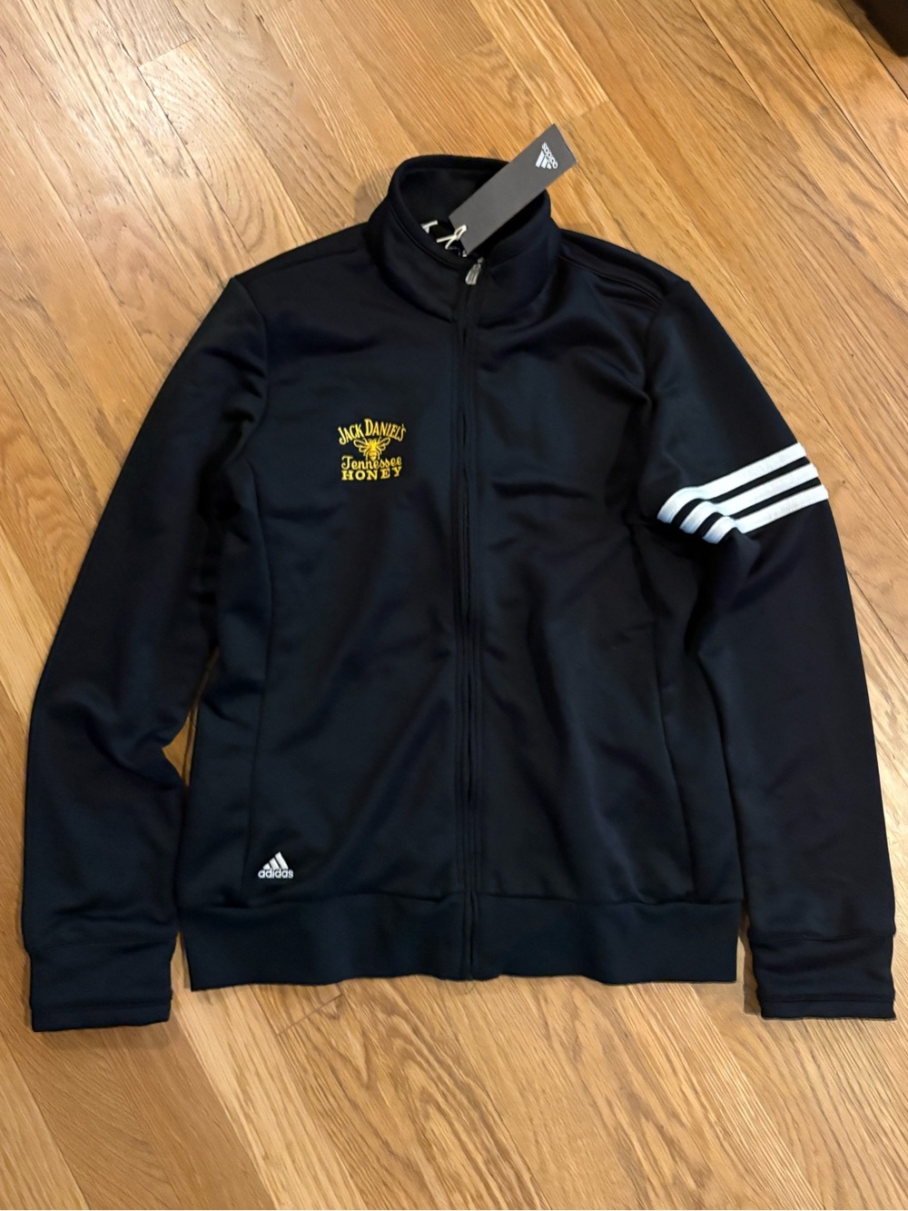 Jack Daniels Tennessee Whiskey 3 Stripe Adidas Zip Up Track Jacket M